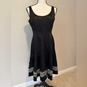 Nine West black cocktail dress with jewels